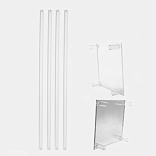 32-Inch Tall Clear Crystal Rectangular Flower Vase Stand - Elegant Centerpiece for Weddings, Parties & Home Decor - Perfect for Floral Arrangements, Table Decor, and Event Decorations