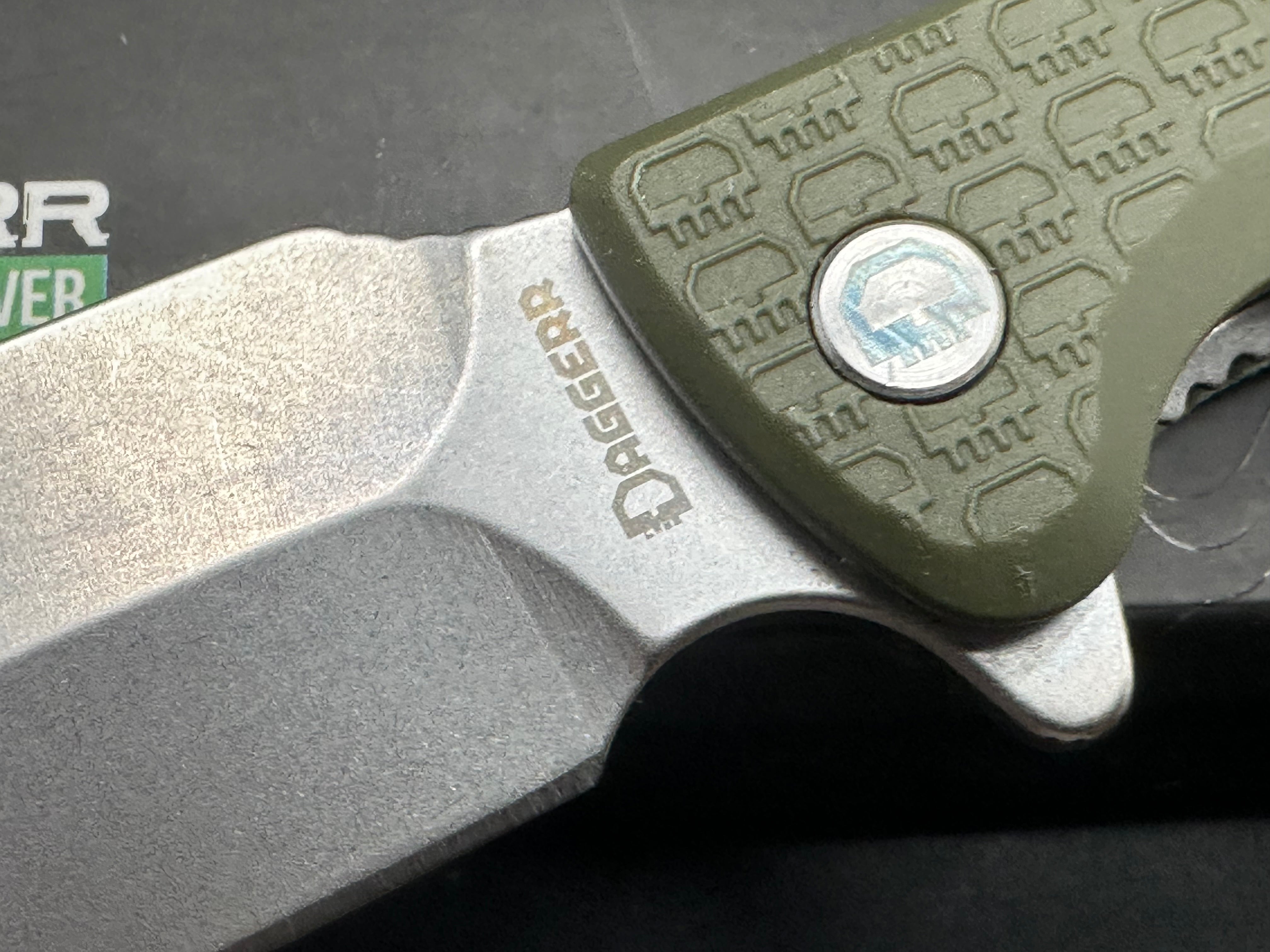 Daggerr Vendetta Olive G10 Folding Knife - Tactical EDC Pocket Knife for Outdoor Camping, Hiking & Survival Gear
