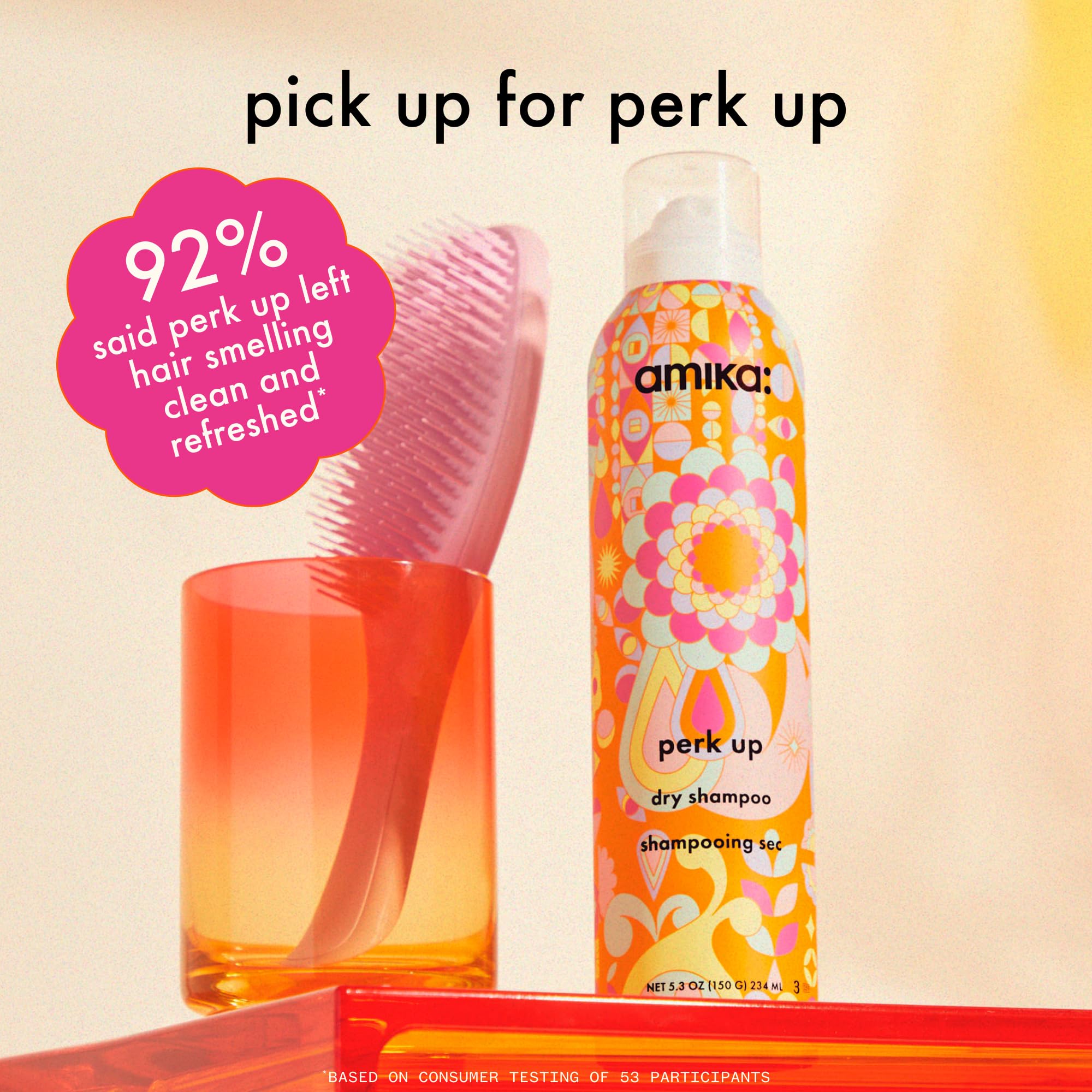 Amika Perk Up Talc-Free Dry Shampoo for Oily Hair - Refreshes & Volumizes Between Washes, Perfect for Travel & Gym