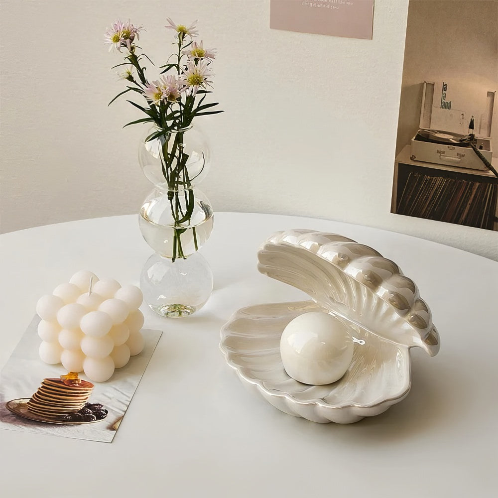 Fairy Shell Pearl Night Light - Elegant LED Bedside Lamp for Nursery, Bedroom, and Relaxation - Perfect for Kids, Adults, and Home Decor