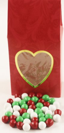 Scott's Cakes Christmas Chocolate Dutch Mints - 8 oz Heart Shaped Gift Box - Holiday Candy for Gifting, Parties & Stocking Stuffers