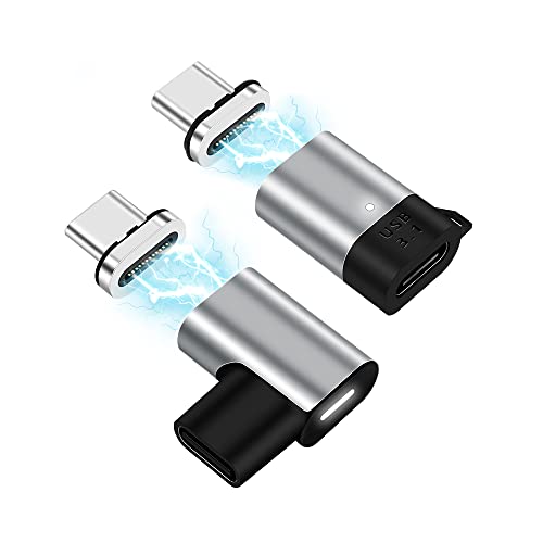 magnetic usb c adaptr straight and right angle