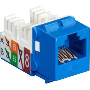 25 Pack Blue Unshielded Cat6 Keystone Jacks, 110 Punch Down Tool Compatible - Ideal for Home & Office Network Installations, Ethernet Cabling Projects
