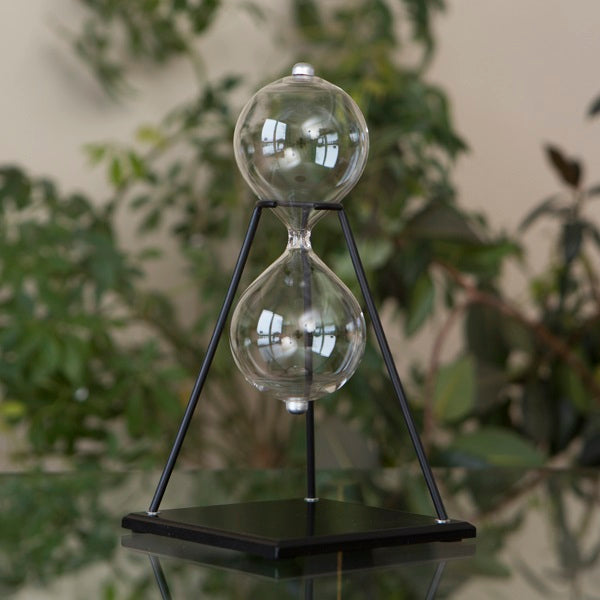 Elegant Modern Hourglass Urn on Stand - Memorial Keepsake for Ashes - Perfect for Home Display, Funeral Services & Remembrance Ceremonies