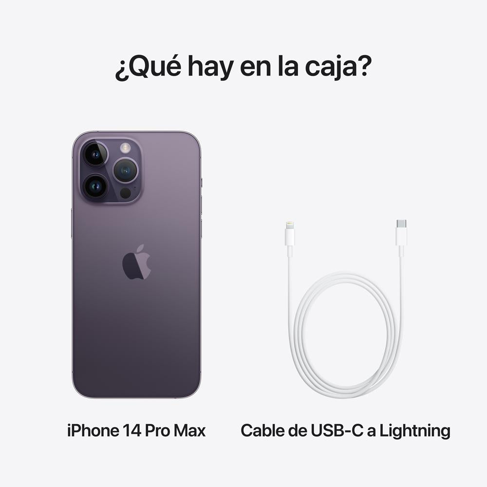 iPhone 14 Pro Max 512GB Deep Purple - Premium Smartphone with A16 Bionic Chip, Pro Camera System & Always-On Display for Work, Travel & Photography
