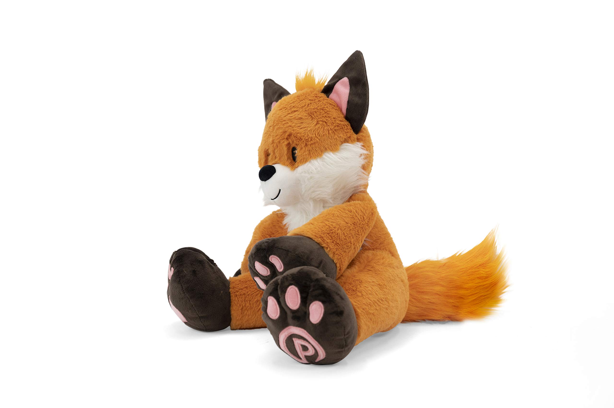 Finnigan 18 Inch Plush Fox Stuffed Animal - Soft Orange Fox Plush Toy with Tail - Cute Woodland Creature Plushie for Girls & Boys - Big Huggable Stuffed Animal for Kids Bedroom Decor, Nursery Gift & Cuddling Companion