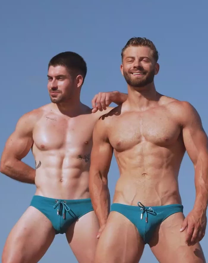 2Eros Men's V20 Railroad Swim Brief - Quick-Dry, Comfortable & Stylish Swimwear for Beach, Pool & Vacation