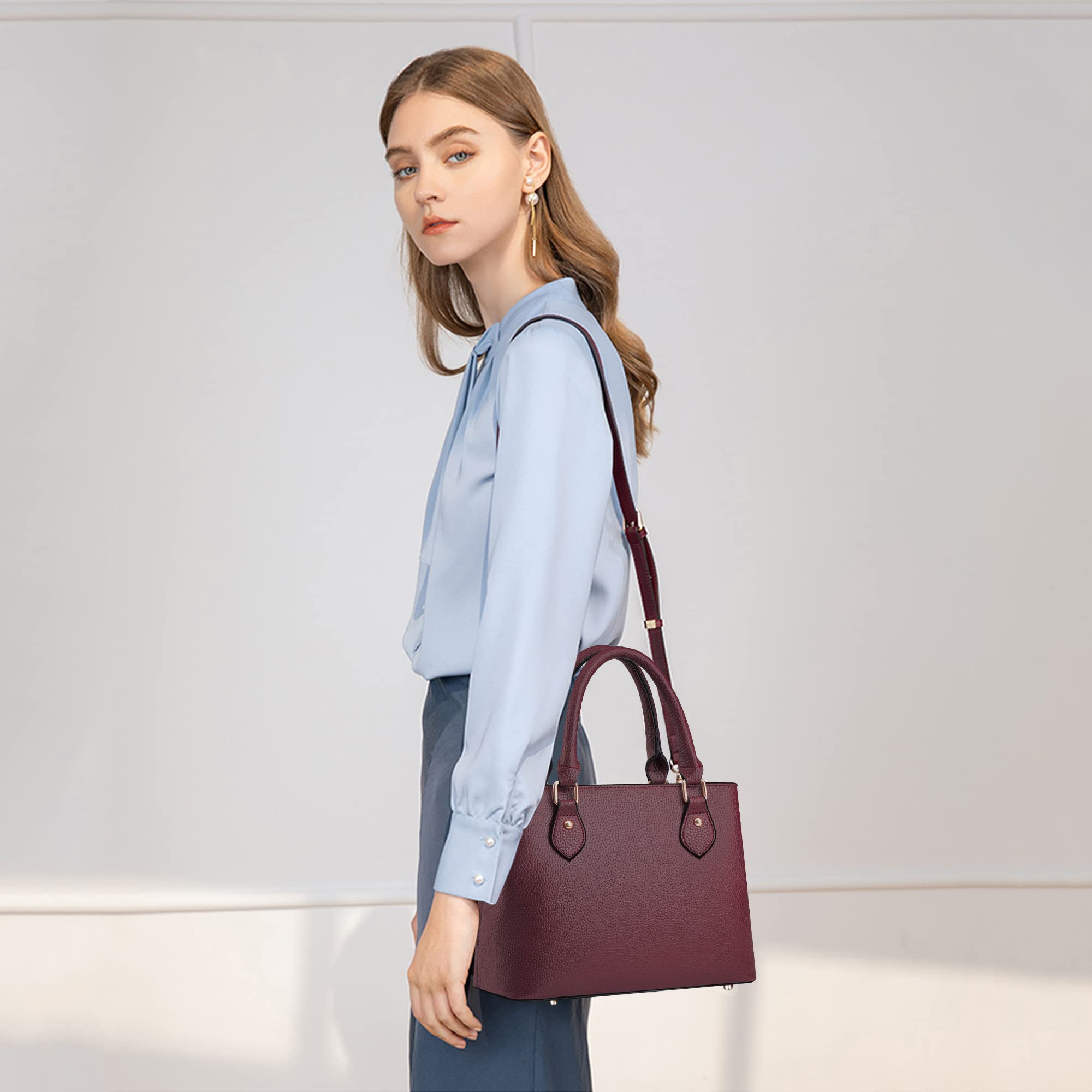 CHICAROUSAL Leather Crossbody Bags for Women - Stylish Tote & Shoulder Purse for Daily Use