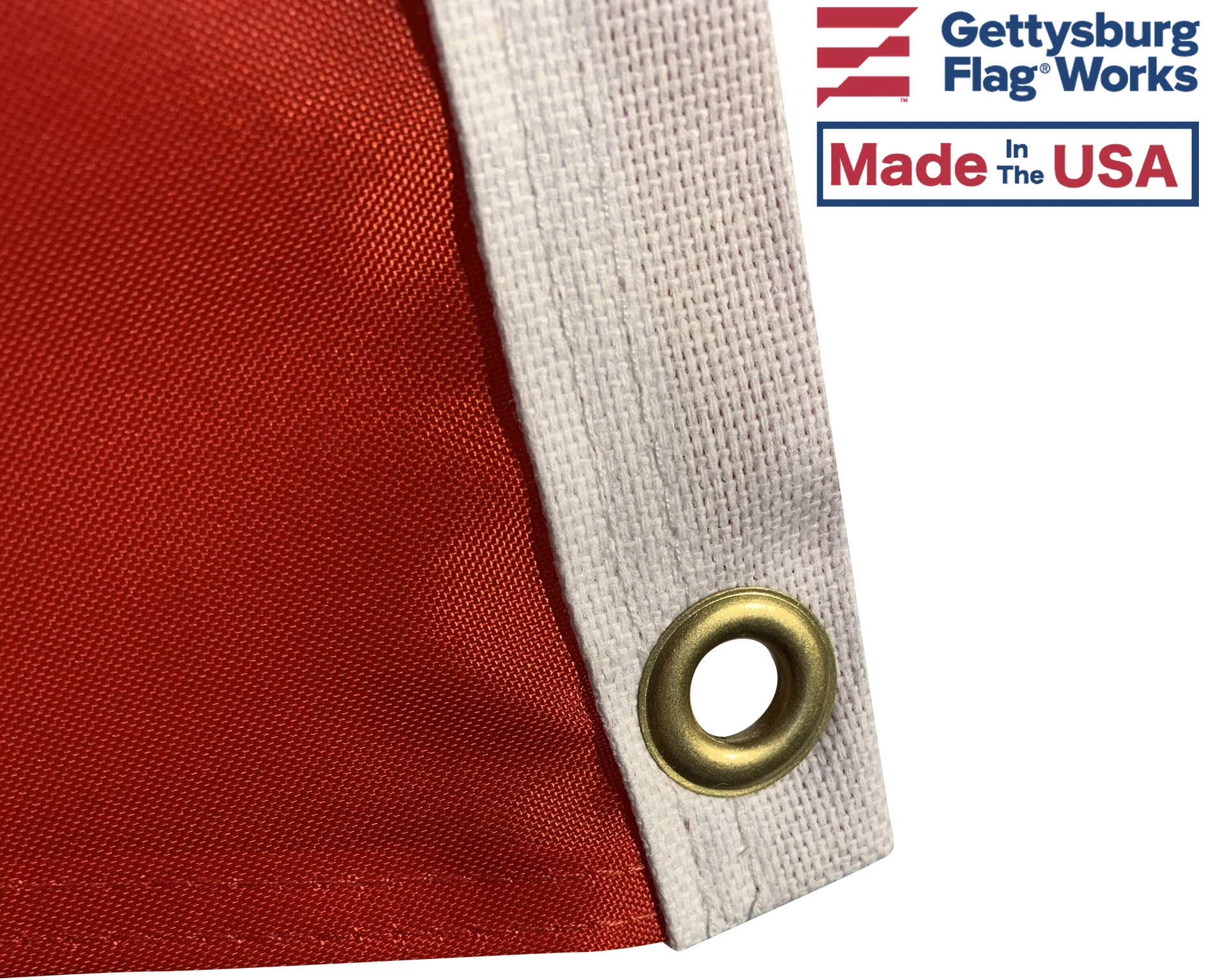 25 Pack Canada Red Nylon Pennant Flags 12x18 Inch - Premium Blank Nylon Bunting Flags for Sports Events, Parades & Home Decor - Made in USA