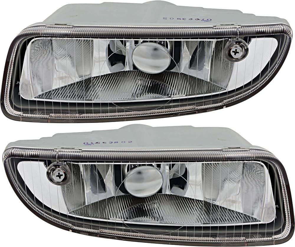 Hyundai Sonata Fog Lights Replacement Set - Driver & Passenger Side Compatible with 1999 2000 2001 Models | Durable All-Weather Visibility for Night Driving and Inclement Conditions