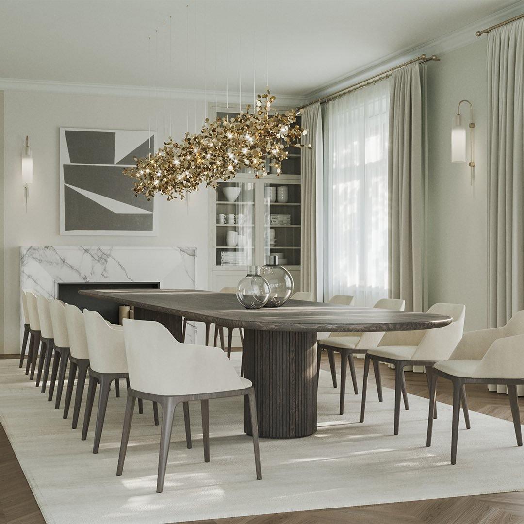 Luminex Modern Pendant Light - Elegant Hanging Lamp for Dining Room, Kitchen Island, Living Room & Bedroom - Energy Efficient LED Ceiling Light Fixture