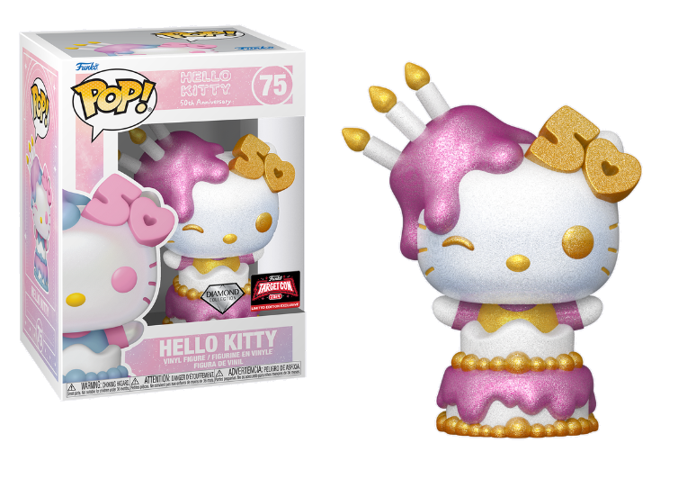 Hello Kitty TargetCon 2024 50th Anniversary Cake Pop Vinyl Figure - Collectible Kawaii Sanrio Character for Anime Fans & Pop Culture Enthusiasts | Perfect for Display, Gifts, and Home Decor