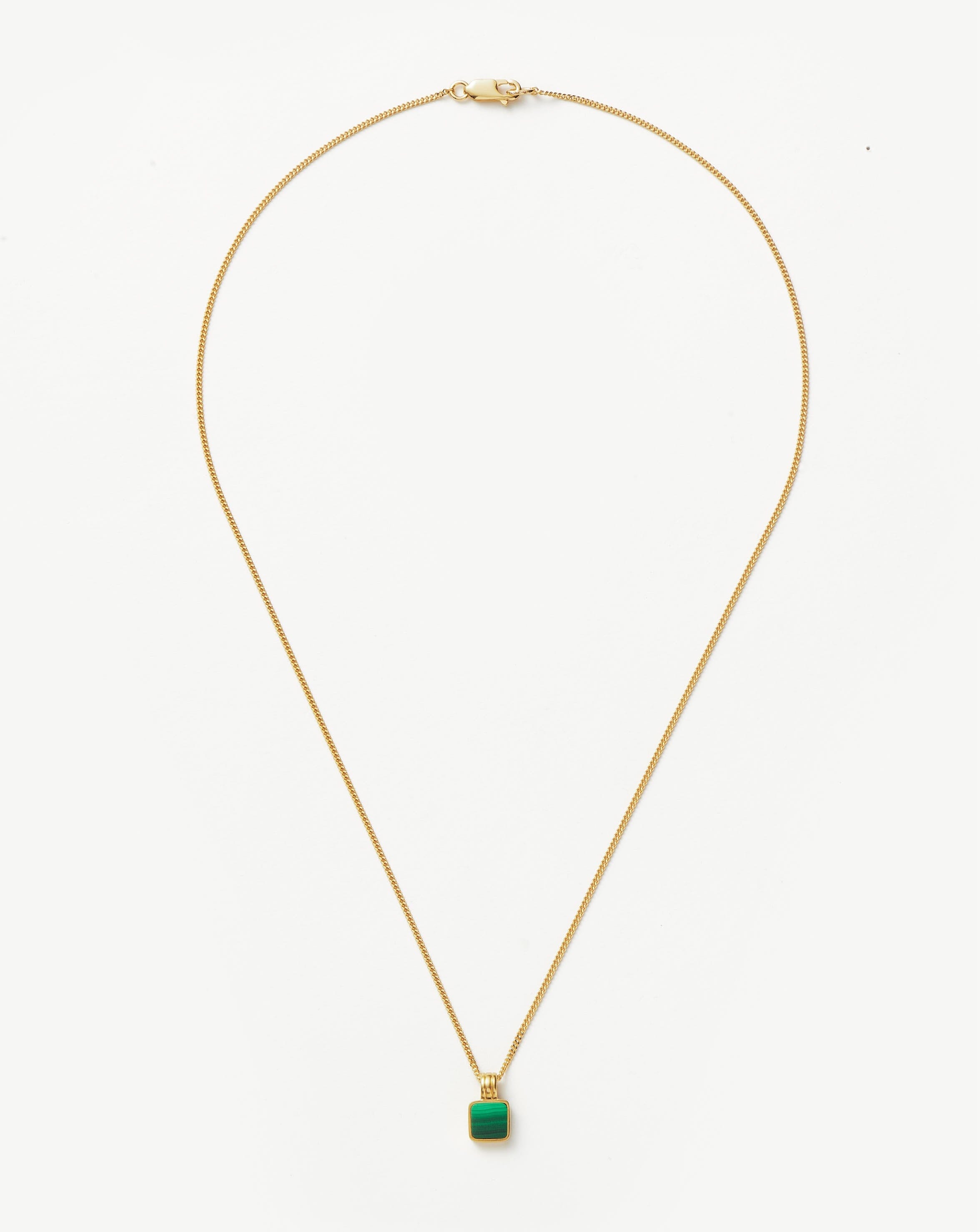 Lucy Williams Men's Square Charm Necklace - Sterling Silver Pendant for Gifts, Anniversary & Everyday Wear | Trendy & Durable Jewelry for Men