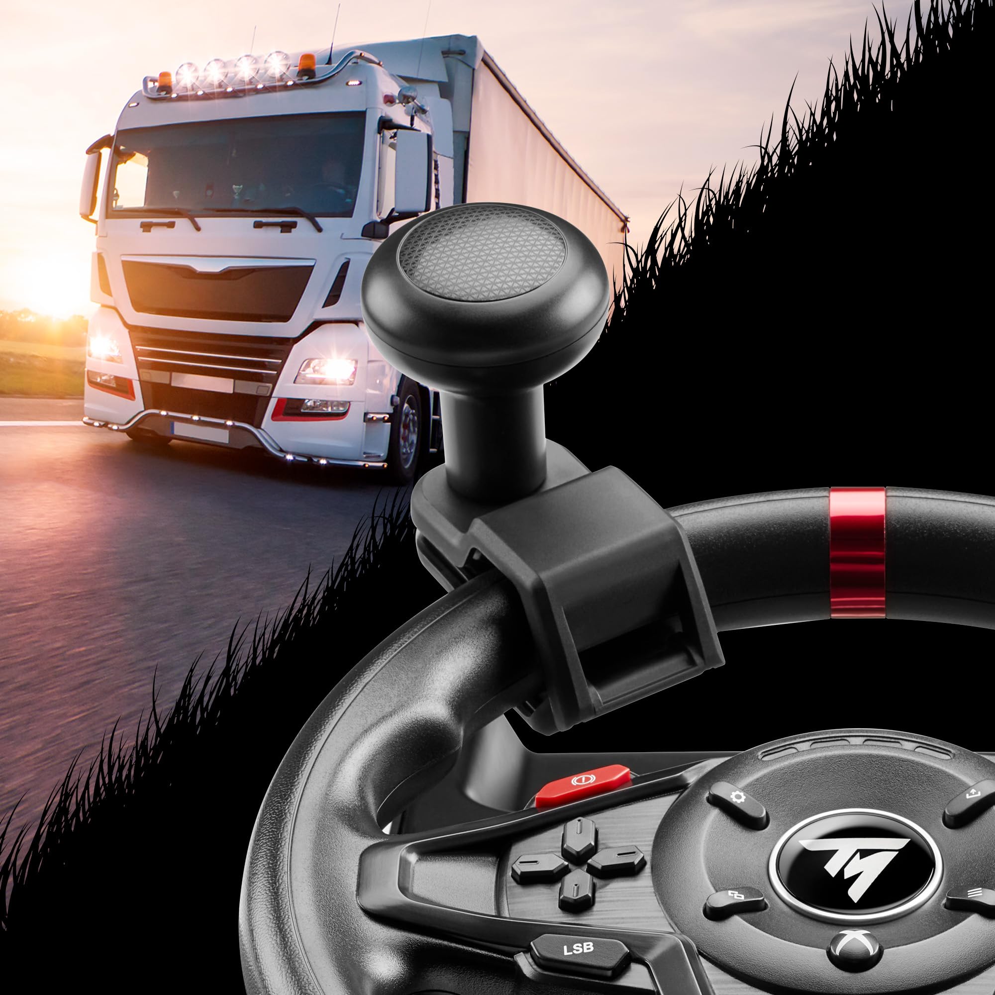 Thrustmaster T128 Simtask Pack - Xbox Series X/S, One & PC Racing Wheel - Perfect for Realistic Driving & Gaming Simulation