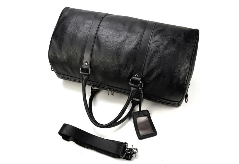 Premium Men's & Women's Leather Weekender Bag - Durable Duffel Luggage for Travel, Gym & Weekend Getaways
