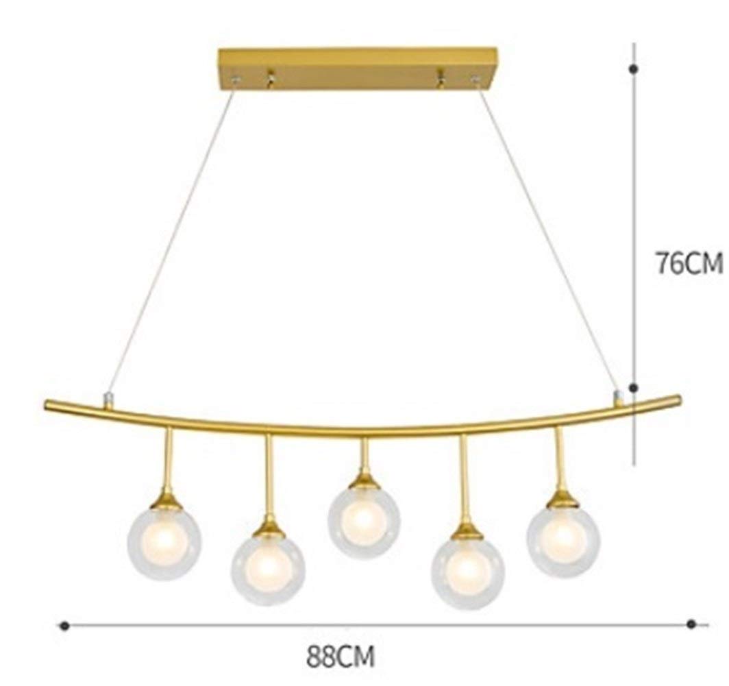 5-Light Globe Chandelier Pendant Light - Modern Metal & Glass Candle Style Ambient Lighting for Dining Room, Bar, Restaurant | Elegant Painted Finishes | Perfect for Home Decor & Commercial Spaces