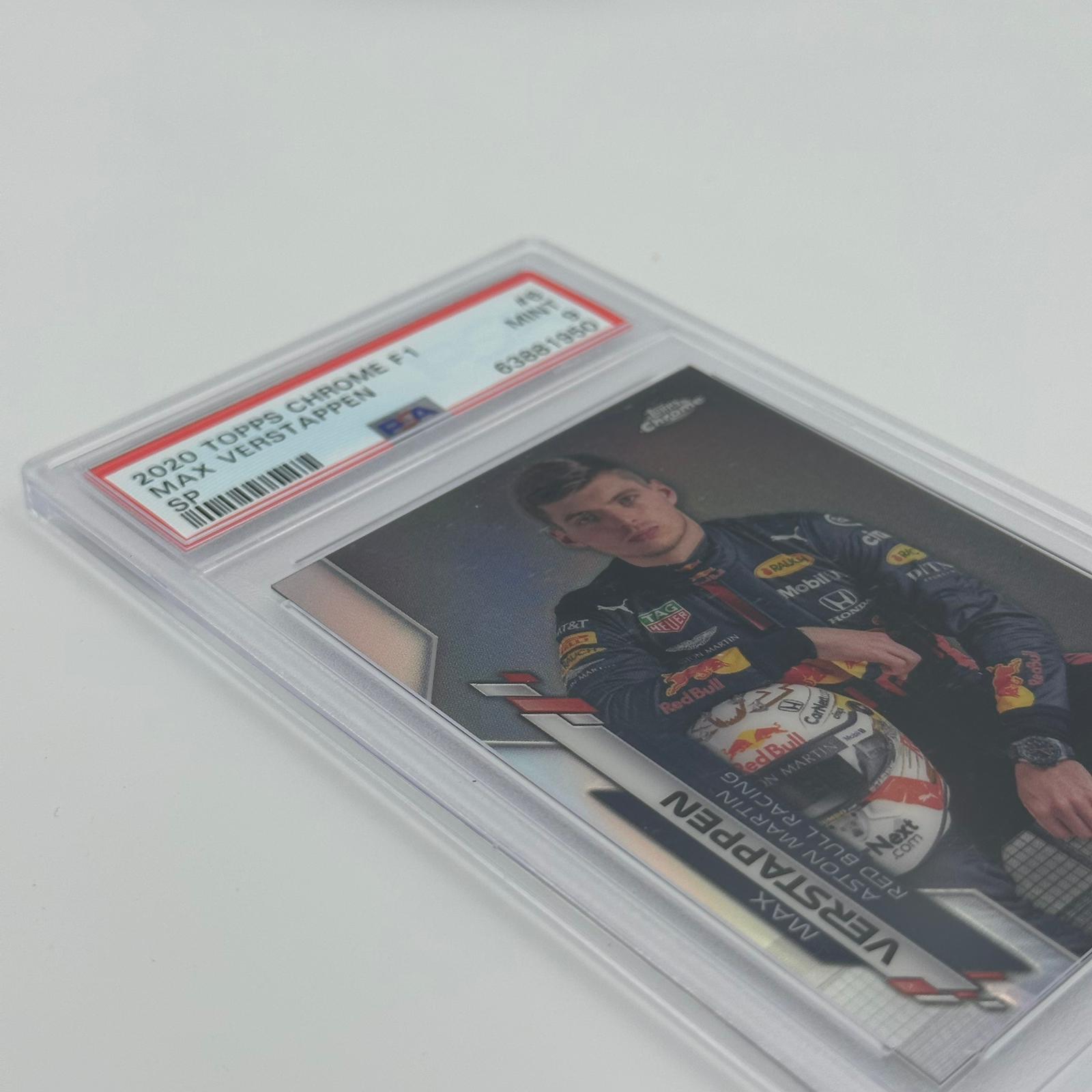 PSA 9 Graded Max Verstappen SP Image Variation #6 - Rare Trading Card for Collectors, Sports Memorabilia Enthusiasts & F1 Racing Fans - Perfect for Display, Investment & Trading Card Games