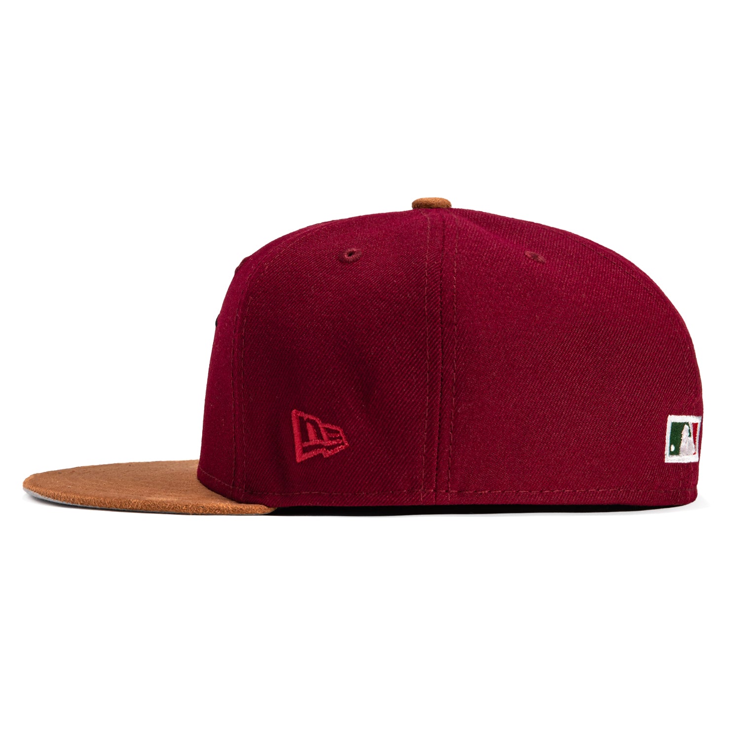 New Era 59Fifty Tampa Bay Rays 20th Anniversary Patch Alternate Baseball Cap - Cardinal & Khaki | MLB Fan Gear for Games & Casual Wear