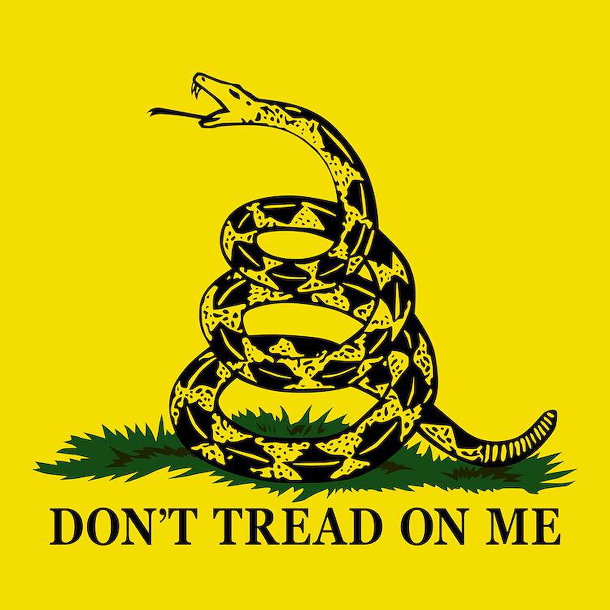 Don't Tread On Me 3x3 Inch Square Car Magnet - American Flag Bumper Sticker for Cars, Trucks & Vehicles | Patriotic Decal for Tailgating, Political Events & Freedom Support