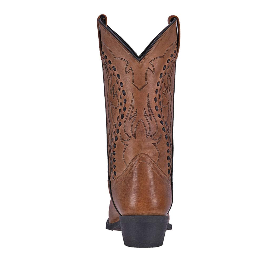 Laredo Men's Laramie Snip Toe Dress Boots - Mid Calf Western Cowboy Boots for Men in Black | Perfect for Formal Events, Rodeos & Country Dancing