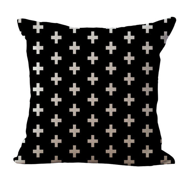 Stylish Black and White Abstract Pillow Cases - Soft & Breathable Bedding for Home Decor, Living Room, Bedroom - Perfect for Modern & Minimalist Interiors