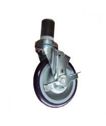 Tiger Chef 5 Inch Heavy Duty Locking Caster Wheels for Commercial Work Tables - Ideal for Restaurant Kitchen, Food Truck, and Industrial Workstations