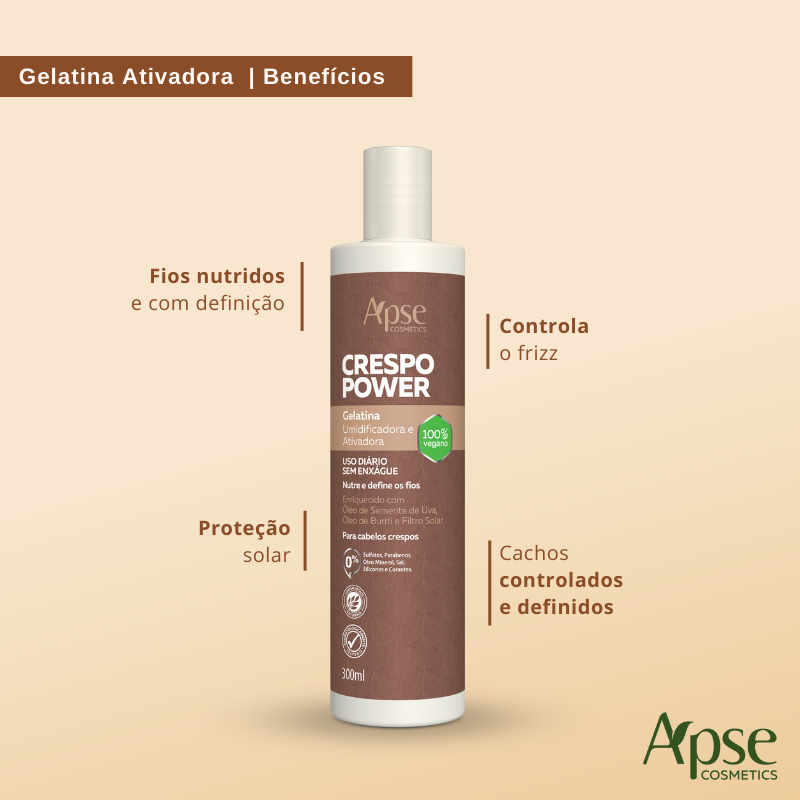Apse Cosmetics Curly Power Finishing Kit - 3 Piece Hair Care Set for Curly & Wavy Hair | Styling Cream, Leave-In Conditioner & Hair Oil | Perfect for Daily Curl Definition & Hydration