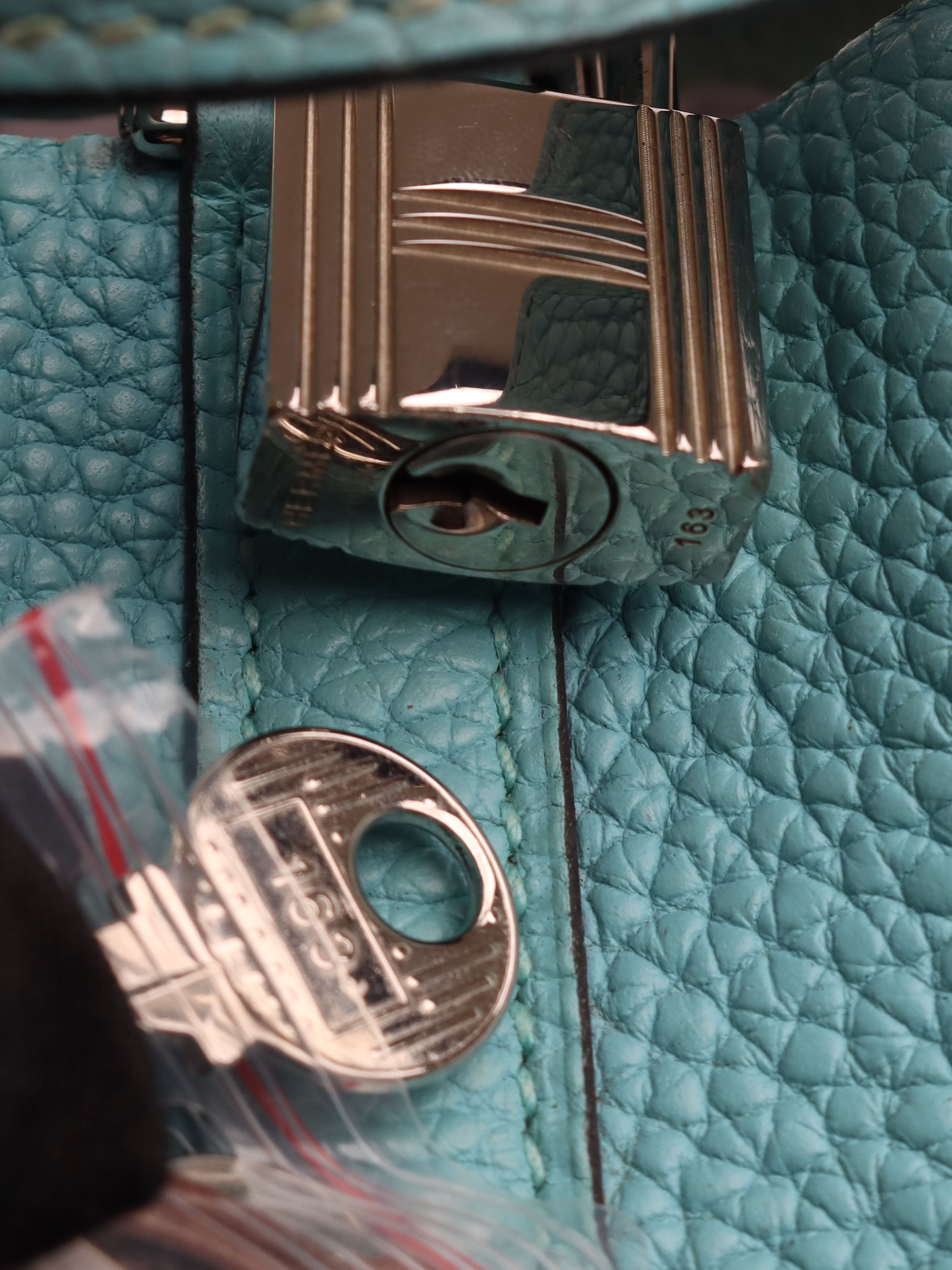 Authentic Hermes Picotin Lock 18 Bag - 3P Bleu Atoll with X Stamp & Palladium Hardware | Luxury Crossbody Tote for Women | Perfect for Everyday Use, Shopping & Travel