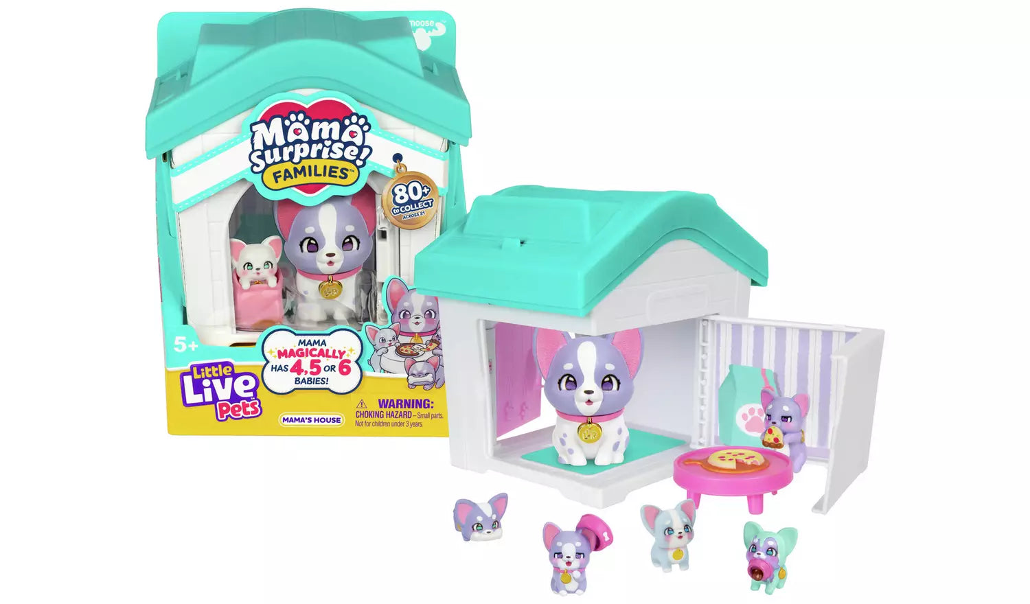 Little Live Pets Mama Surprise Families - Interactive Toy House with Surprise Baby Pets for Kids | Perfect for Pretend Play, Gift Giving & Collectible Fun
