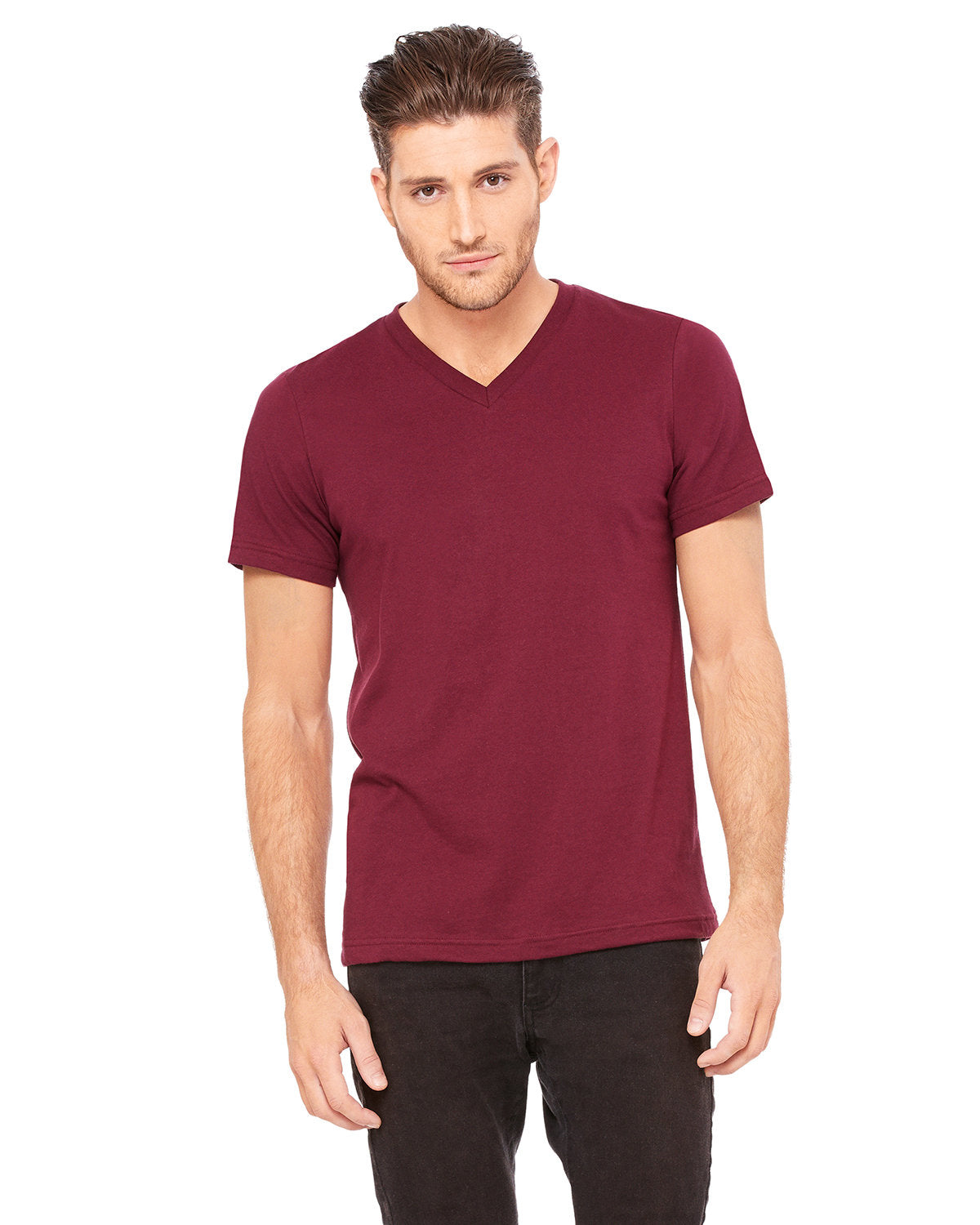 Bella + Canvas 3005 Unisex Jersey Short Sleeve V-Neck T-Shirt - Soft Cotton Tee for Men & Women - Perfect for Casual Wear, Screen Printing, and Everyday Comfort