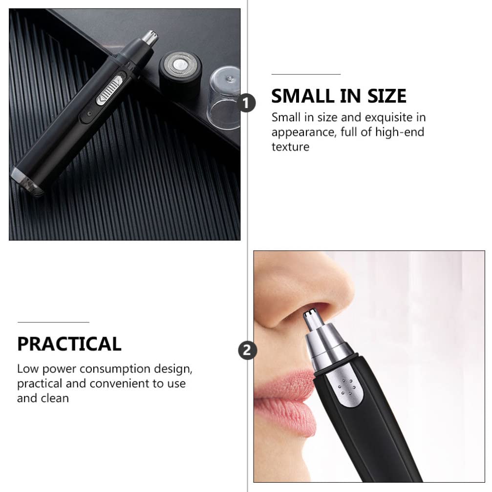 Professional Men's Grooming Kit - Nose Hair Trimmer, Mustache Trimmer, Eyebrow Trimmer & Facial Hair Remover with Oil Cleanser - Home & Travel Hair Removal Tool for Men's Grooming Routine