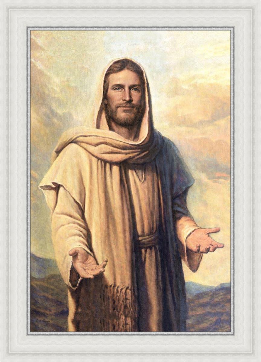 Abide With Me by Del Parson - Inspirational Christian Wall Art for Home & Church Decor - Perfect for Living Rooms, Bedrooms & Worship Spaces