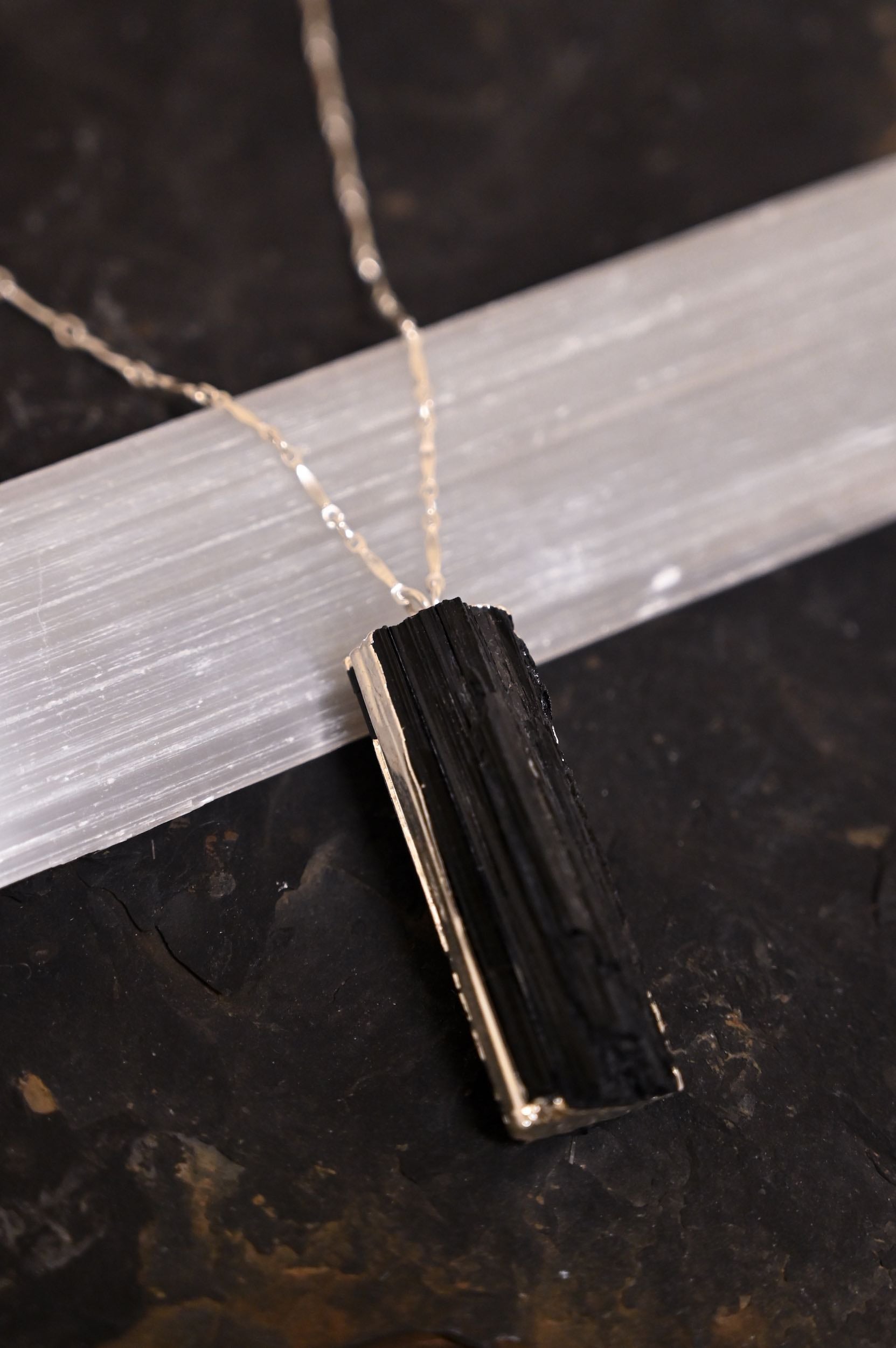 Grounded in My Power Tourmaline Necklace – Healing Crystal Jewelry for Women, Chakra Balancing & Energy Protection – Perfect for Meditation, Yoga & Spiritual Wellness