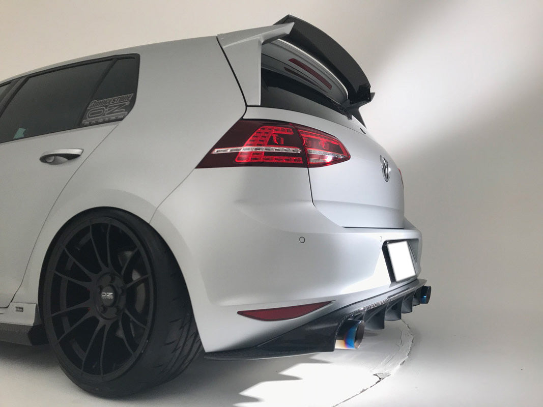 Dark Red Lens Rear Bumper Reflector Lenses for VW MK7 GTI, e-Golf, Golf R (2015-2019) - High Visibility Safety Upgrade for Night Driving & Custom Styling