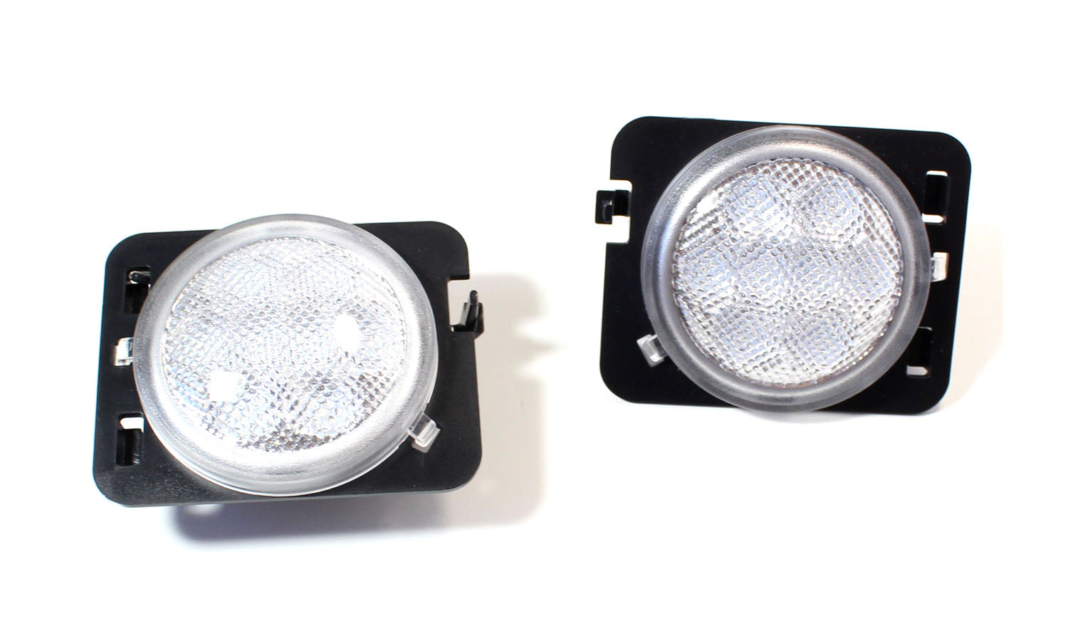 Amber LED Side Marker Lights & Fender Flare Lamps for Jeep Wrangler JK - Clear Lens, Durable & Waterproof - Perfect for Off-Roading, Night Driving & Customization