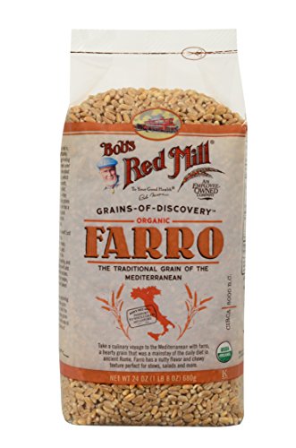 Organic Farro Grain by Bob's Red Mill - 24 oz | Whole Grain for Salads, Soups & Healthy Recipes | Non-GMO, Gluten-Free Ancient Wheat