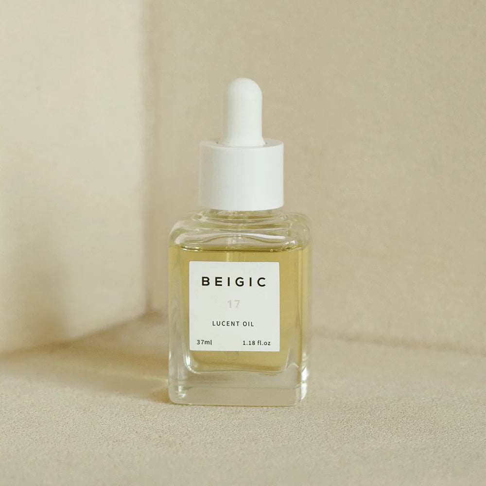 BEIGIC Lucent Oil 37ml - Natural Face Moisturizer for Glowing Skin | Hydrating & Nourishing Facial Oil for Day & Night Use | Perfect for Dry, Sensitive & Mature Skin Care Routine