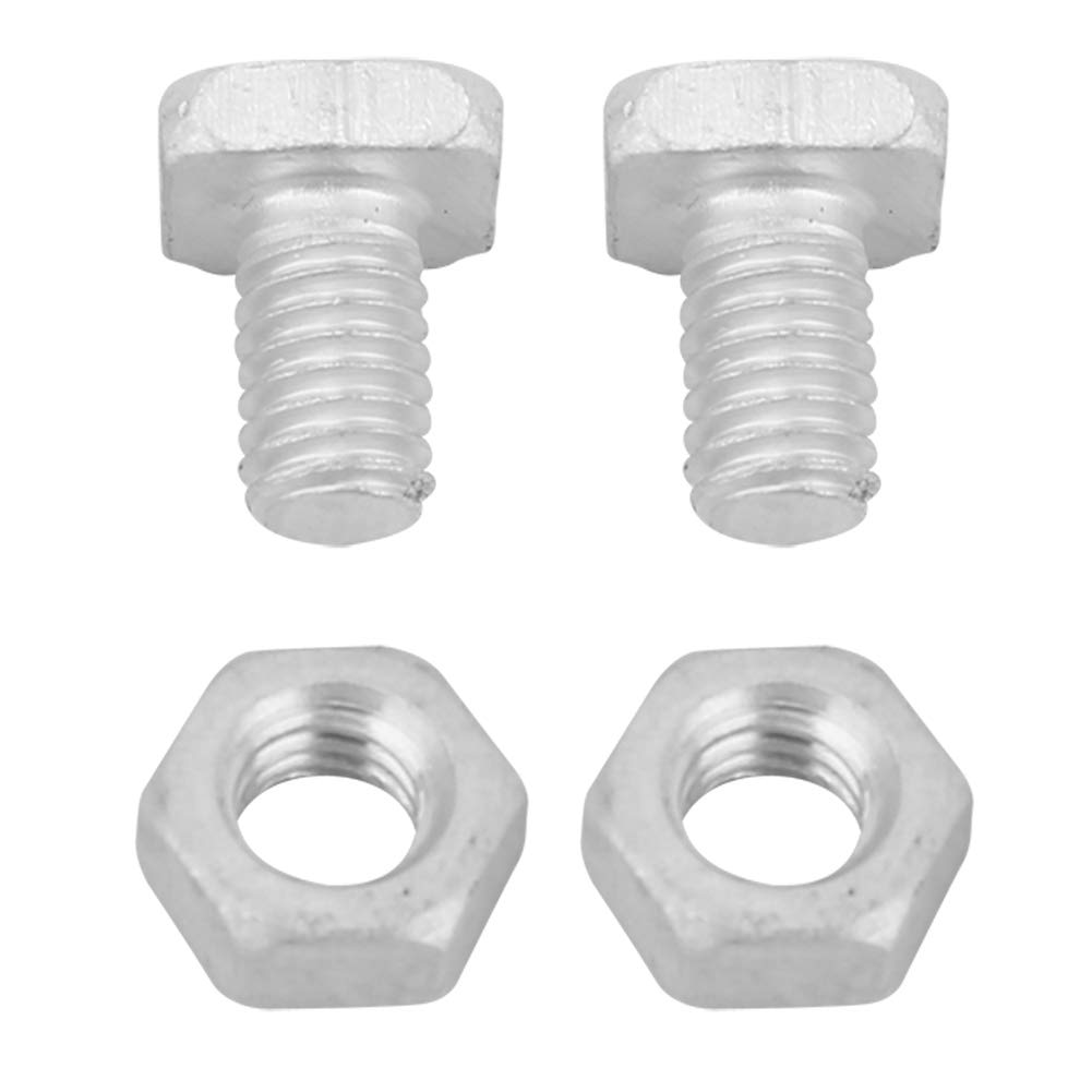M6 x 12mm Aluminum Screws and Nuts Set - 50 Pieces Screws + 50 Pieces Nuts for Greenhouse Hardware, DIY Projects, and Metal Framing - Corrosion Resistant Fasteners for Outdoor Construction
