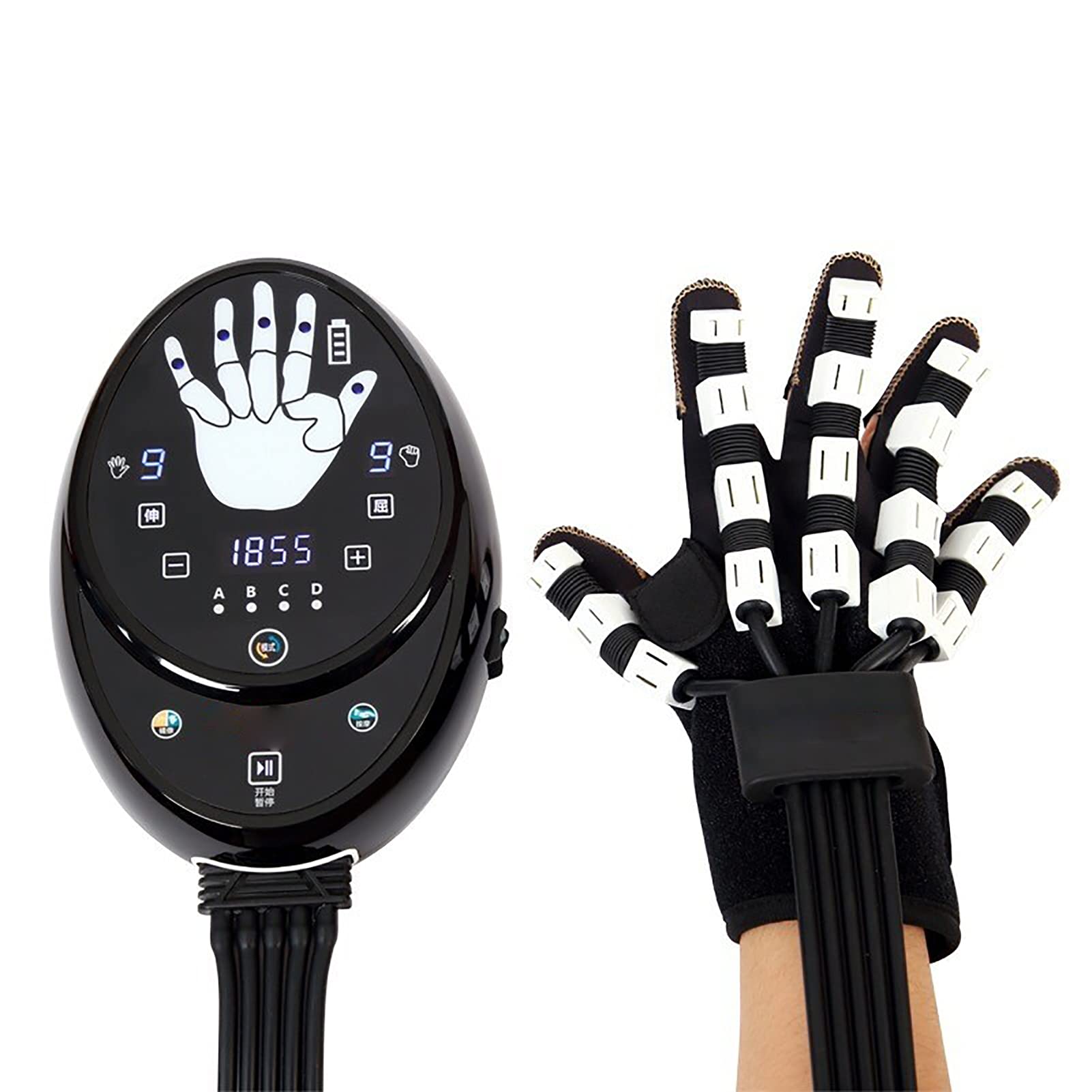 Exoskeleton Rehabilitation Gloves - Manual Training Robot for Finger Flexion & Extension Therapy - Ideal for Stroke Recovery & Physical Therapy Exercises