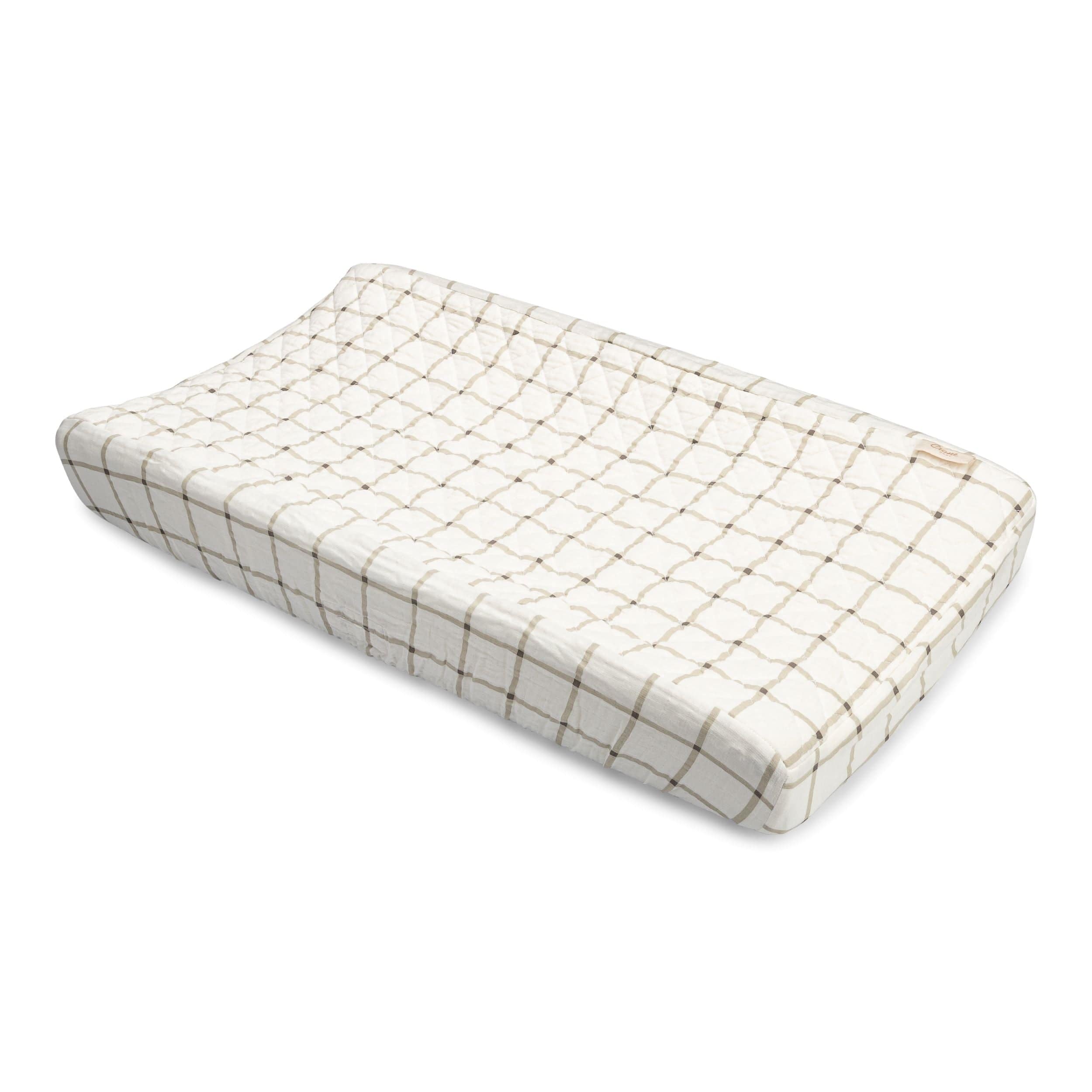Organic Cotton Baby Changing Pad Cover - Soft, Breathable & Waterproof for Nursery, Diaper Changing Station & Travel - Eco-Friendly & Hypoallergenic