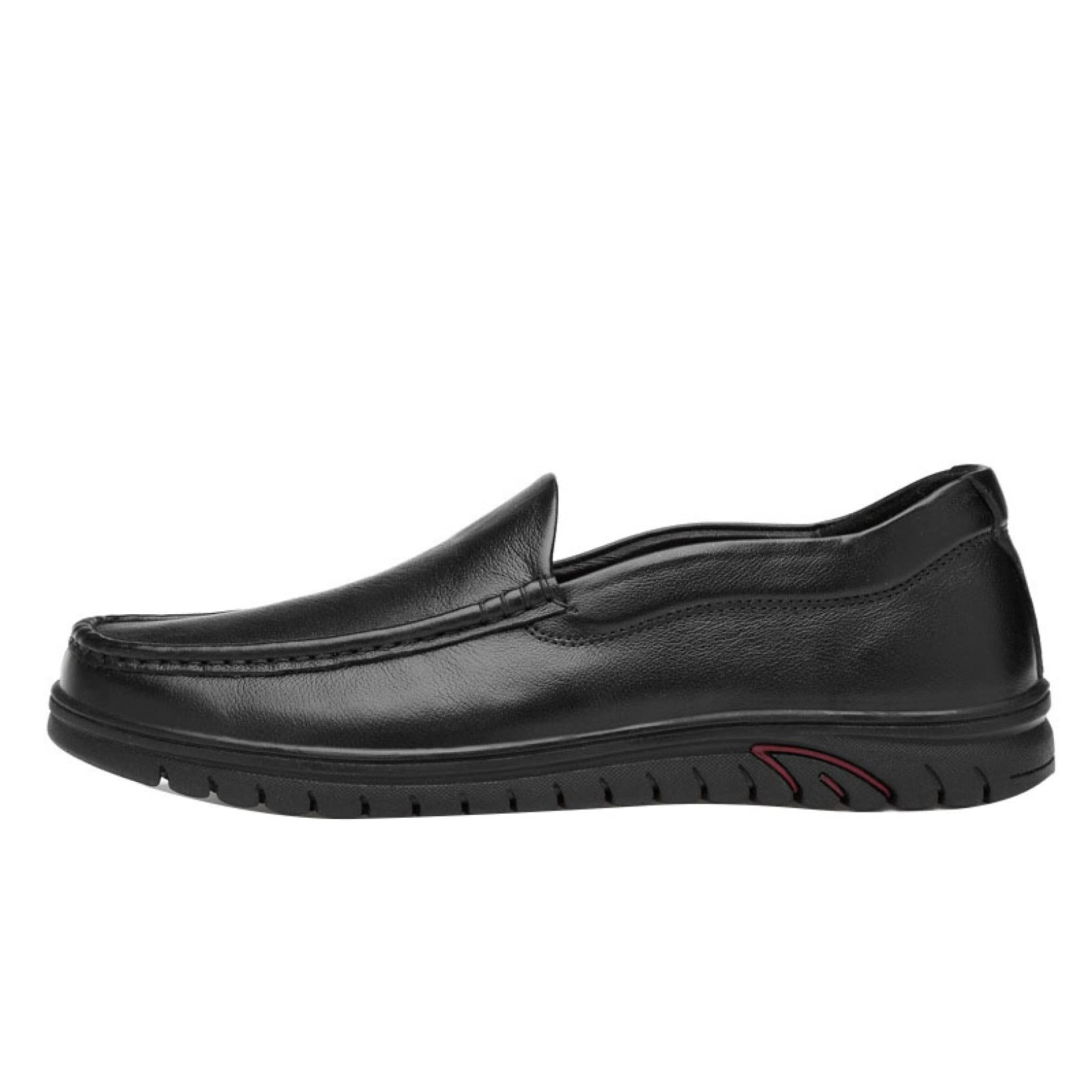 HOXEKE Men's Leather Slip-On Loafers - Comfortable Casual Dress Shoes for Business, Office & Formal Occasions | Perfect for Work, Parties & Everyday Wear