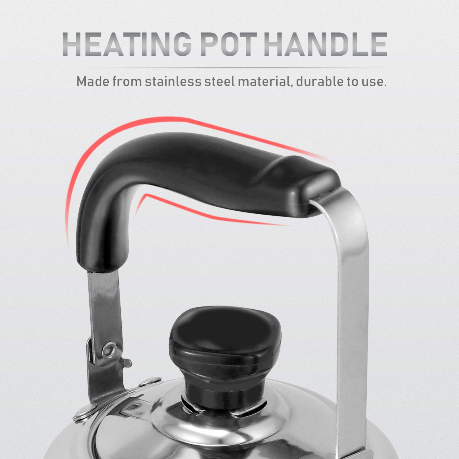 DOITOOL 1pc Stainless Steel Whistling Tea Kettle - Large Capacity Chirping Water Kettle for Home & Kitchen - Perfect for Stovetop Brewing, Camping, and Daily Tea Making