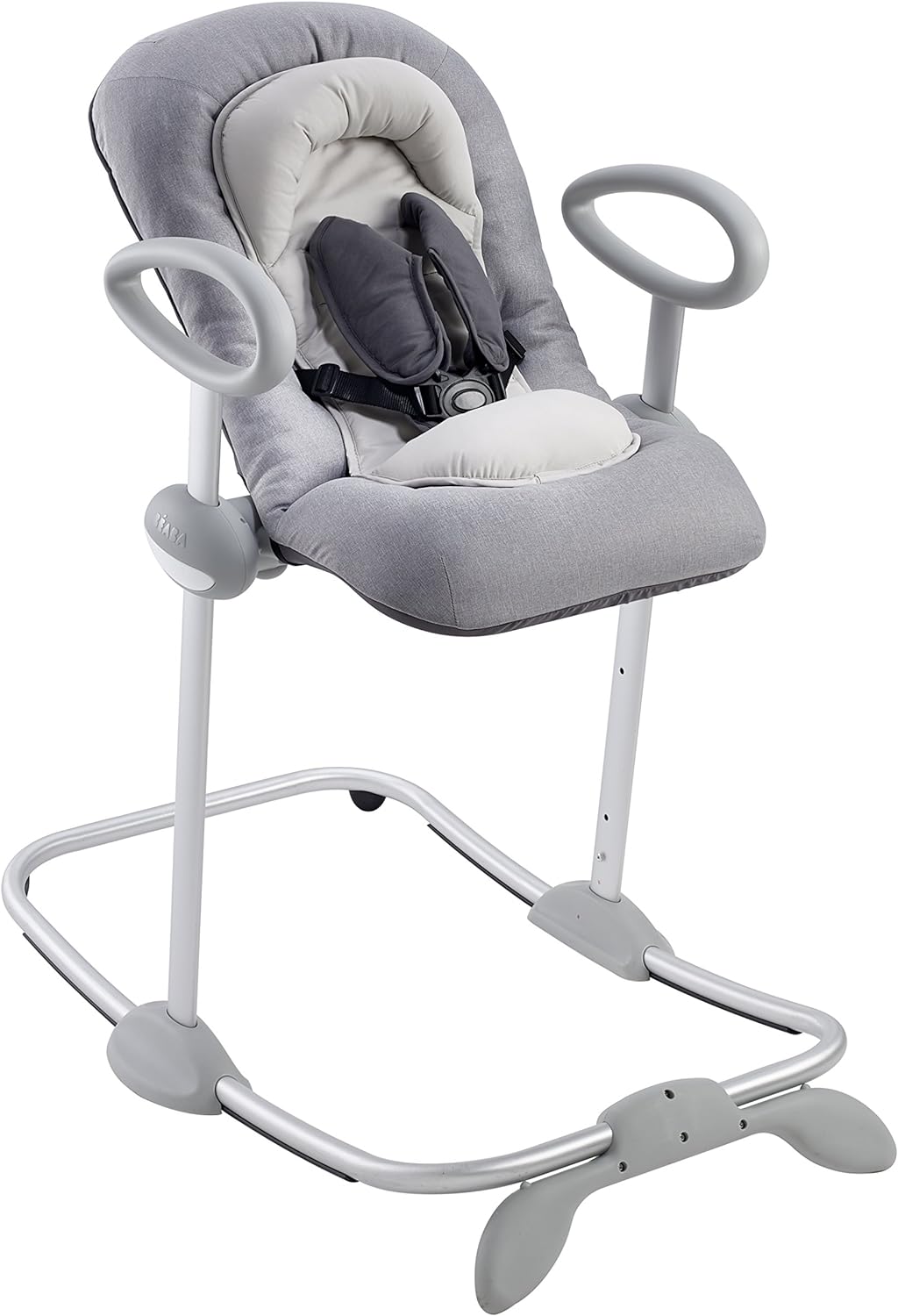 Beaba Up & Down Baby Rocker - Portable Infant Bouncer with Adjustable Recline, Soothing Vibrations & Toys for Newborns to Toddlers - Perfect for Nursery, Travel & Playtime