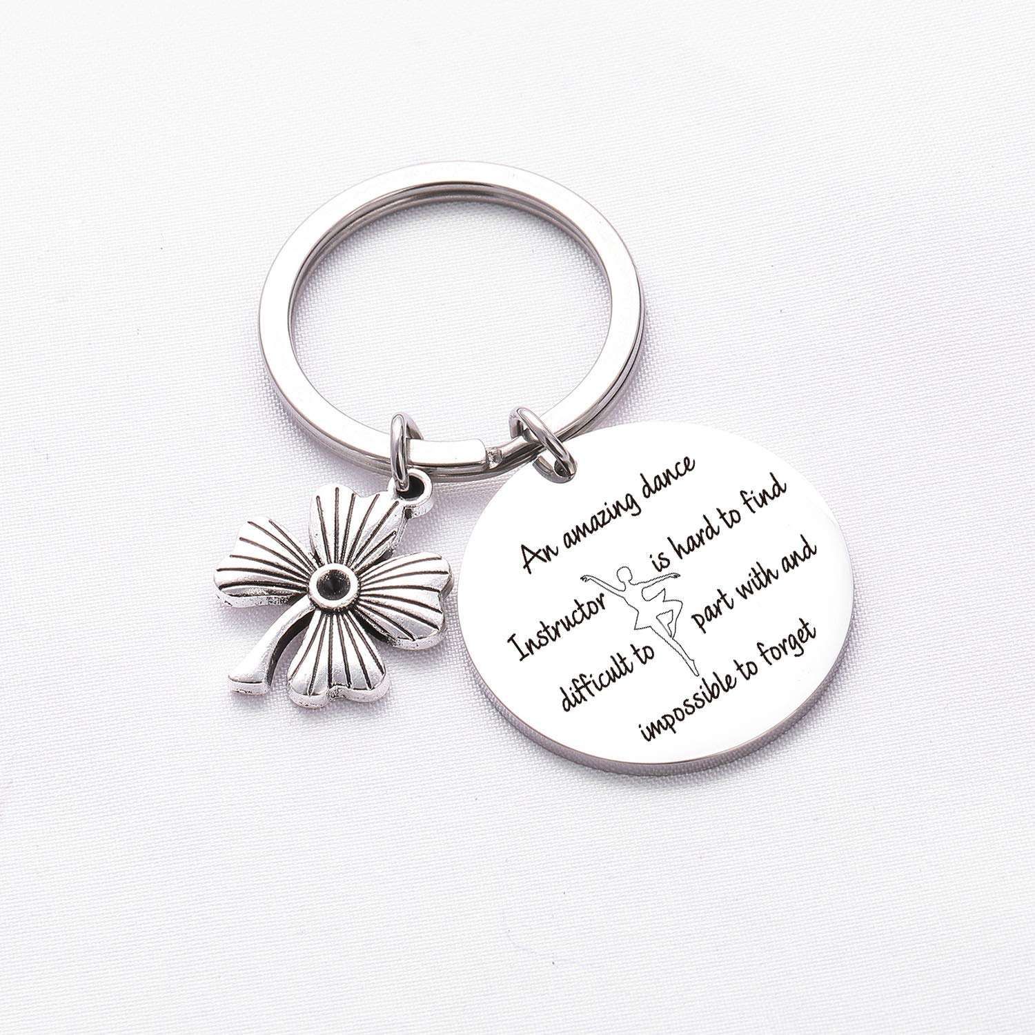 Dance Instructor Keychain - Unique Dance Teacher Gift, Dancer Appreciation Keyring for Birthday, Christmas, or Graduation - Perfect for Teachers, Friends, and Dance Enthusiasts