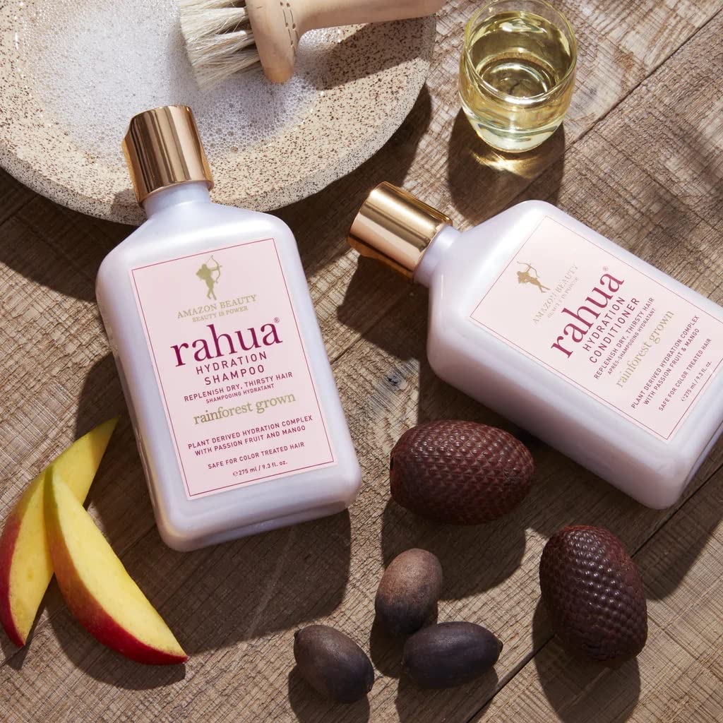 Rahua Hydration & Detangling Hair Care Set - Hydrating Shampoo (9.3 Fl Oz), Conditioner (9.3 Fl Oz) & UV Protectant Detangler (6.5 Fl Oz) for Smooth, Frizz-Free Hair | Unisex Hair Treatment for Dry, Damaged Hair | Perfect for Beach Days, Swimming & Daily Hair Care Routine