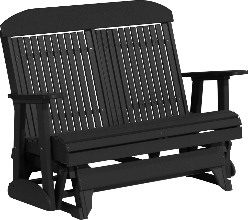 LuxCraft 4 Foot Classic Glider Rocking Chair - Perfect for Nursery, Living Room & Patio Relaxation