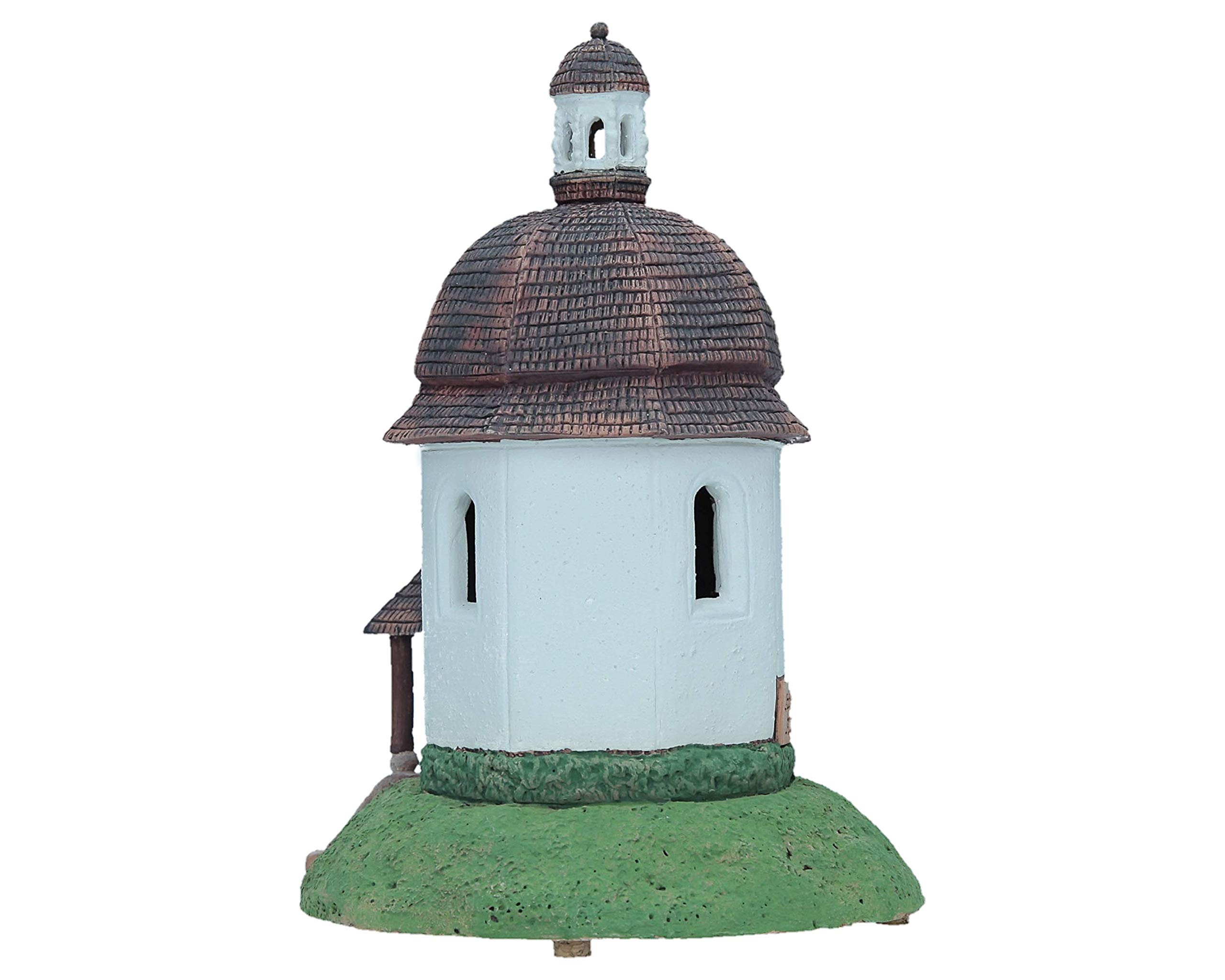 Handcrafted Ceramic Tealight Candle Holder - Miniature Light House Silent Night Chapel Decor from Oberndorf bei Salzburg, Austria | Perfect for Christmas Decorations, Home Decor, and Gift Giving (B264N)