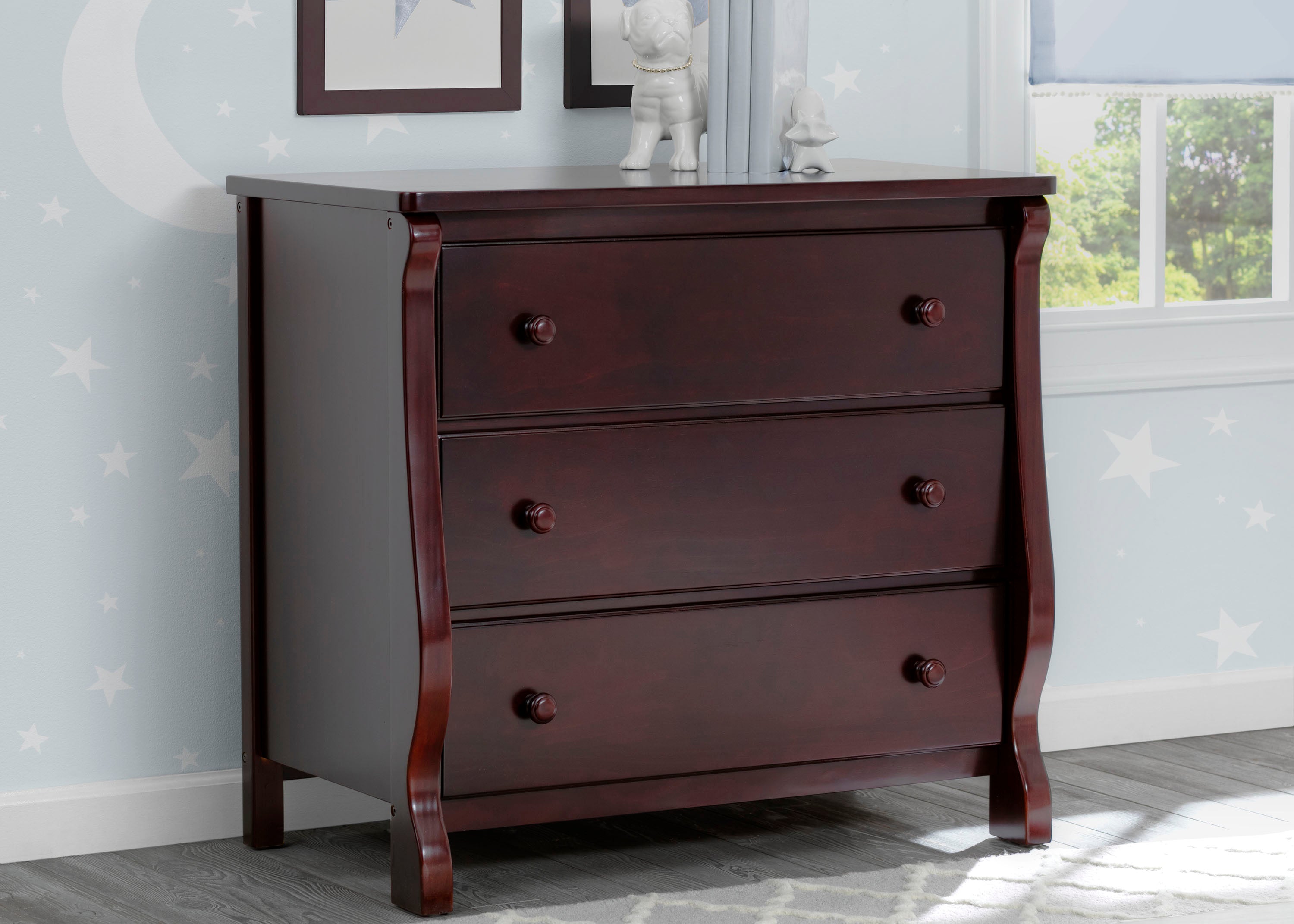 Universal 3-Drawer Dresser with Interlocking Drawers - Sturdy Bedroom Storage Organizer for Clothes, Accessories & Home Decor - Perfect for Bedrooms, Dorms & Apartments