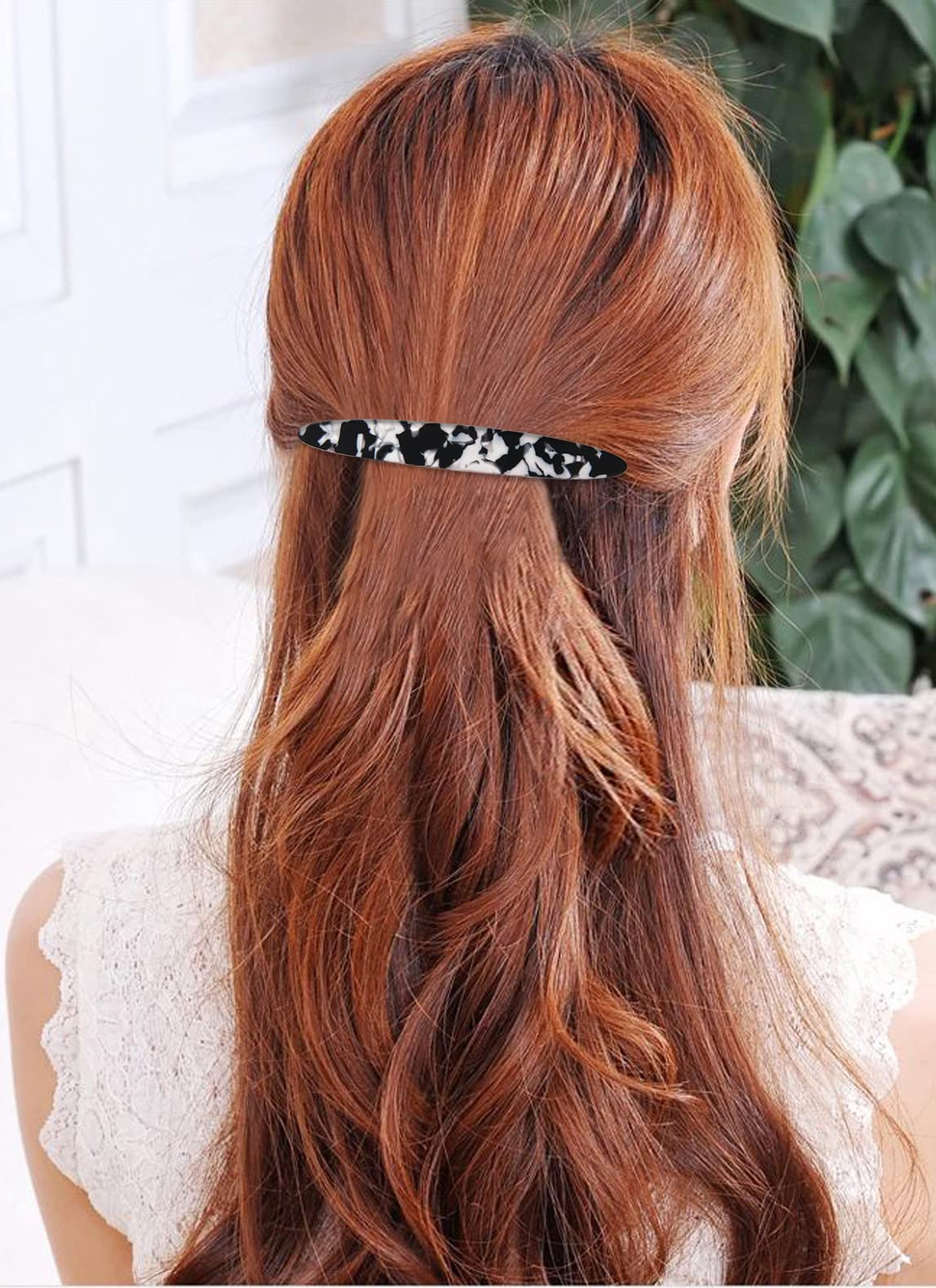 No-Slip Hair Barrettes for Thick Hair - 4pcs Retro Clips for Women | Styling & Everyday Use