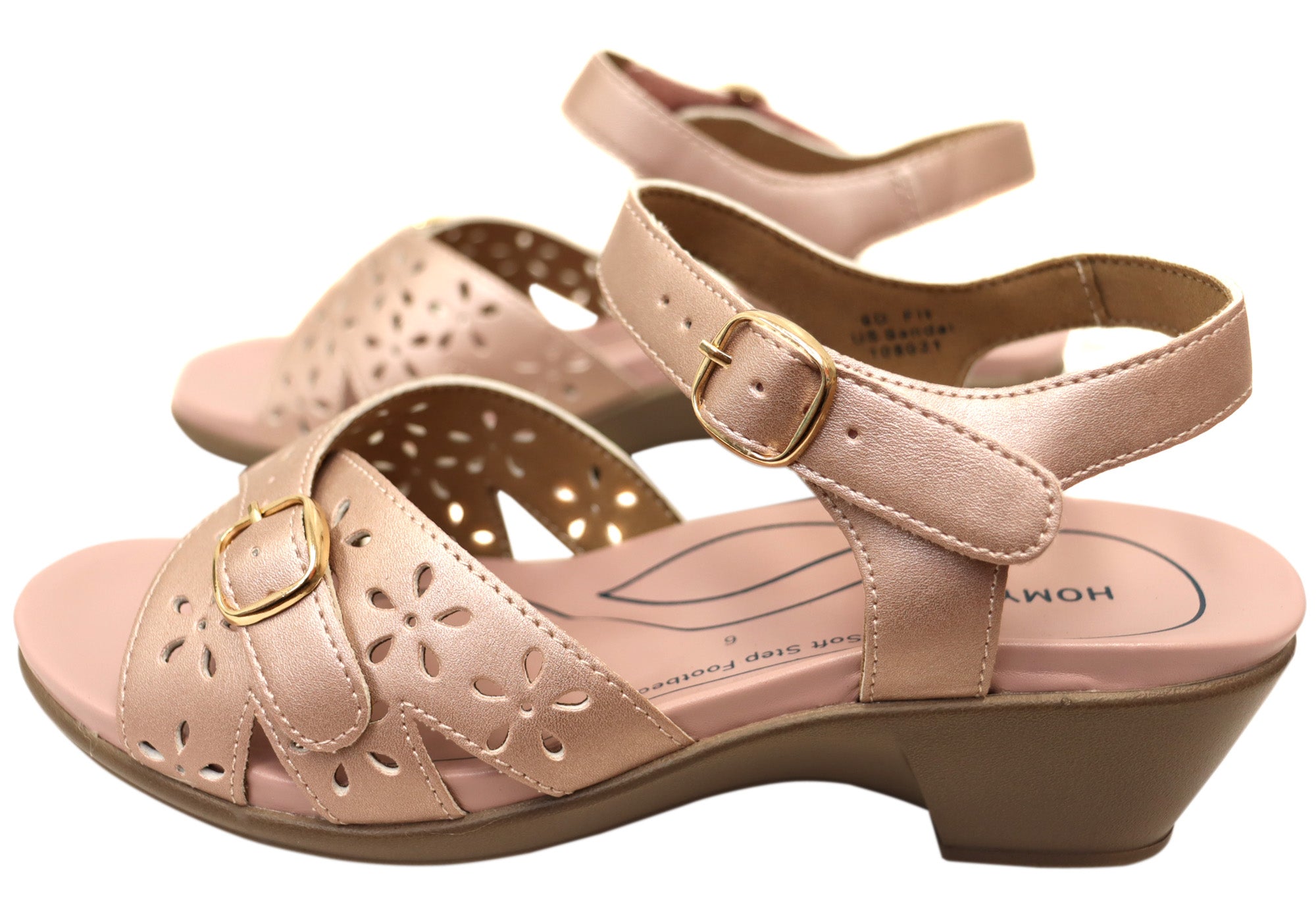 Homyped Women's Comfortable Wide Fit Sandals - US Size - Perfect for Beach, Walking & Summer Outfits